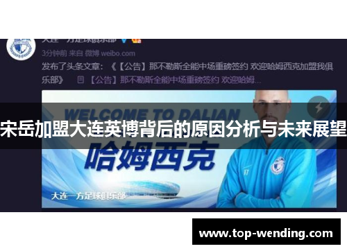 宋岳加盟大连英博背后的原因分析与未来展望