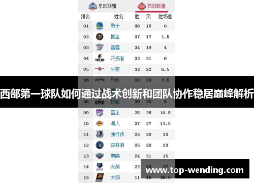 西部第一球队如何通过战术创新和团队协作稳居巅峰解析